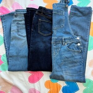 Girls jeans and overalls